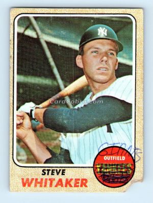 1968 Topps #383 Steve Whitaker New York Yankees