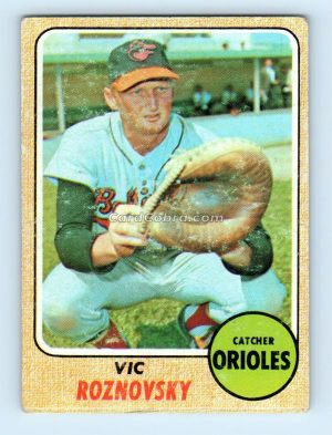 1968 Topps #428 Vic Roznovsky Baltimore Orioles