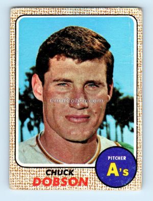 1968 Topps #62 Chuck Dobson Oakland Athletics