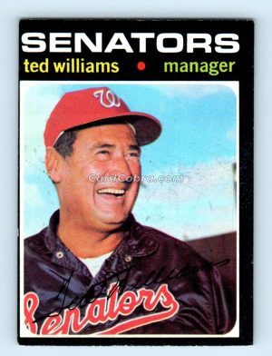 1971 Topps #380 Ted Williams Washington Senators