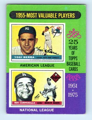 1975 Topps #193 Yogi Berra/Roy Campanella New York Yankees/Brooklyn Dodgers