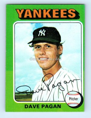 1975 Topps #648 Dave Pagan New York Yankees Rookie Card