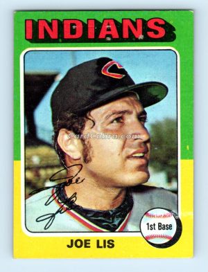 1975 Topps #86 Joe Lis Cleveland Indians