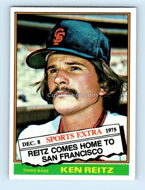 1976 Topps Traded #158T Ken Reitz San Francisco Giants