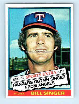 1976 Topps Traded #411T Bill Singer Texas Rangers