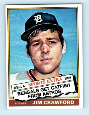 1976 Topps Traded #428T Jim Crawford Detroit Tigers