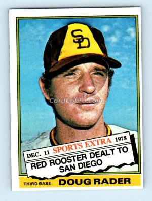 1976 Topps Traded #44T Doug Rader San Diego Padres