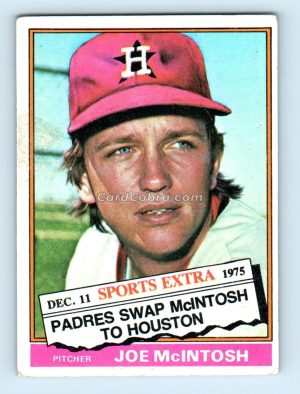 1976 Topps Traded #497T Joe McIntosh Houston Astros