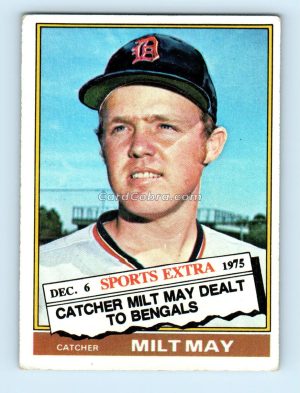 1976 Topps Traded #532T Milt May Detroit Tigers