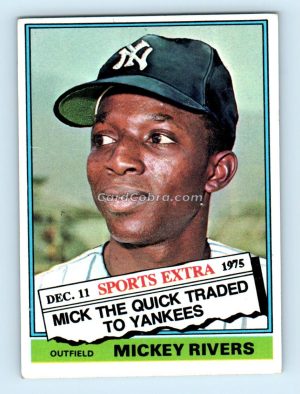 1976 Topps Traded #85T Mickey Rivers New York Yankees