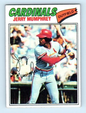 1977 Topps #136 Jerry Mumphrey St. Louis Cardinals Rookie Card