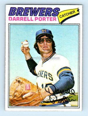 1977 Topps #214 Darrell Porter Milwaukee Brewers