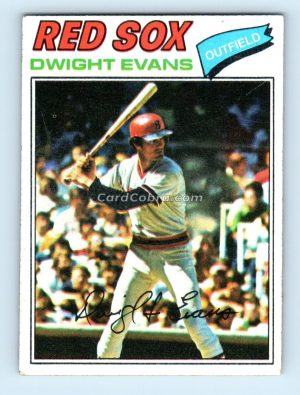 1977 Topps #25 Dwight Evans Boston Red Sox