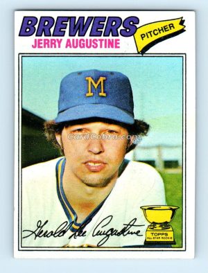 1977 Topps #577 Jerry Augustine Milwaukee Brewers Rookie Card