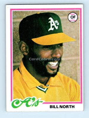 1978 Topps #163 Bill North Oakland Athletics