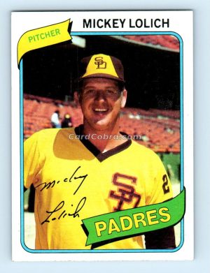 1980 Topps #459 Mickey Lolich San Diego Padres