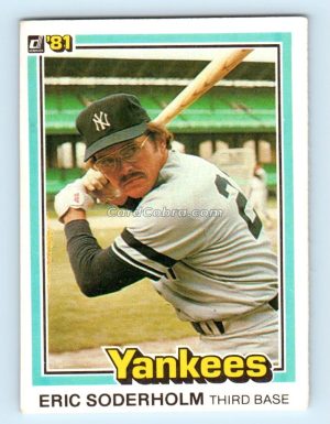 1981 Donruss #106 Eric Soderholm New York Yankees