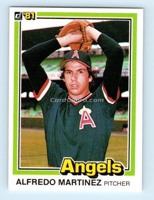 1981 Donruss #172 Alfredo Martinez California Angels Rookie Card