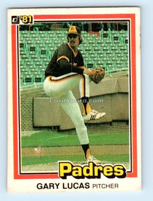 1981 Donruss #243 Gary Lucas San Diego Padres Rookie Card