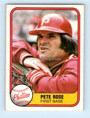 1981 Fleer #1 Pete Rose Philadelphia Phillies