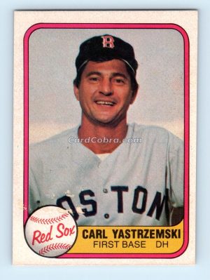 1981 Fleer #221 Carl Yastrzemski Boston Red Sox