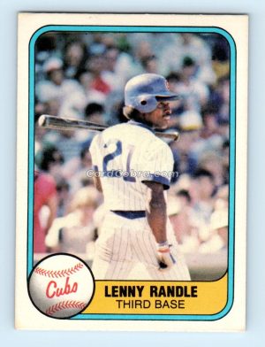 1981 Fleer #301 Lenny Randle Chicago Cubs