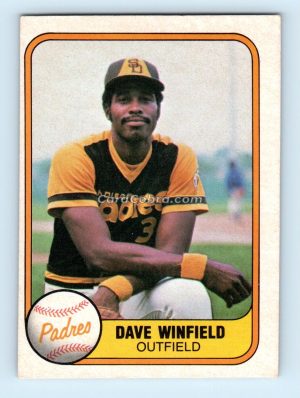 1981 Fleer #484 Dave Winfield San Diego Padres