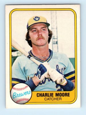 1981 Fleer #521 Charlie Moore Milwaukee Brewers