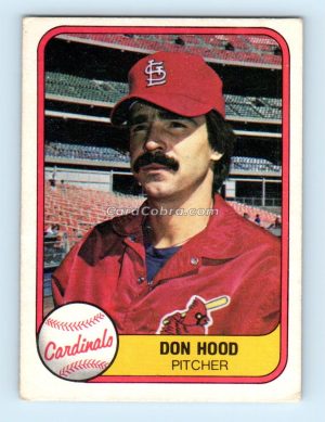 1981 Fleer #547A Don Hood St. Louis Cardinals