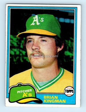 1981 Topps #284 Brian Kingman Oakland Athletics