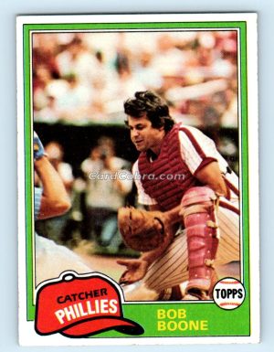 1981 Topps #290 Bob Boone Philadelphia Phillies