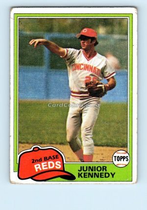 1981 Topps #447 Junior Kennedy Cincinnati Reds