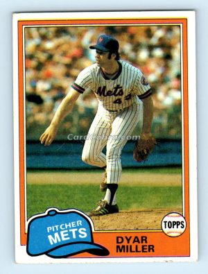 1981 Topps #472 Dyar Miller New York Mets