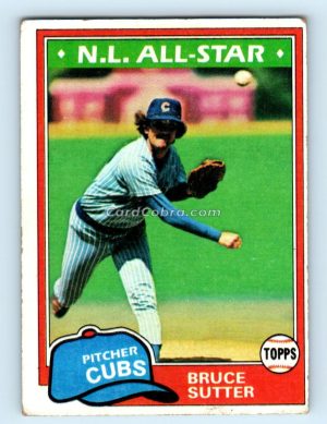 1981 Topps #590 Bruce Sutter Chicago Cubs