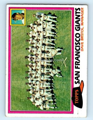 1981 Topps #686 San Francisco Giants - Dave Bristol San Francisco Giants