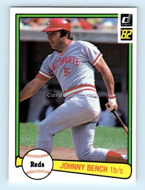 1982 Donruss #400 Johnny Bench Cincinnati Reds