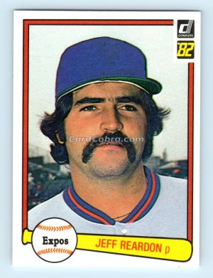 1982 Donruss #547 Jeff Reardon Montreal Expos