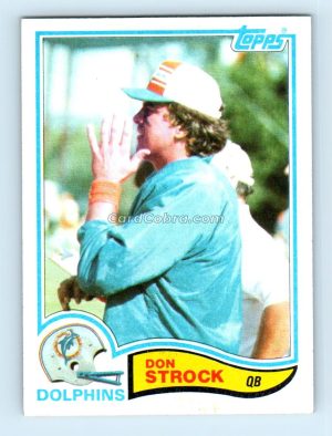 1982 Topps #136 Don Strock Miami Dolphins