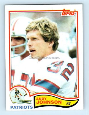 1982 Topps #155 Andy Johnson New England Patriots