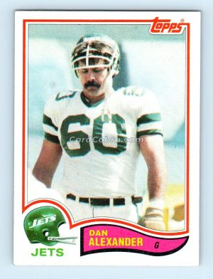 1982 Topps #161 Dan Alexander New York Jets Rookie Card