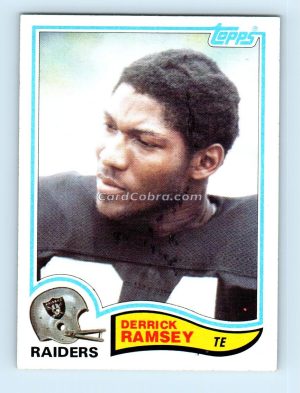 1982 Topps #197 Derrick Ramsey Oakland Raiders Rookie Card