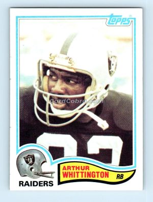 1982 Topps #200 Arthur Whittington Oakland Raiders