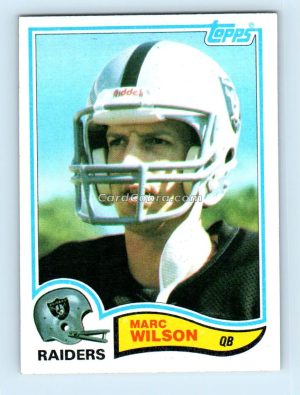 1982 Topps #201 Marc Wilson Oakland Raiders Rookie Card