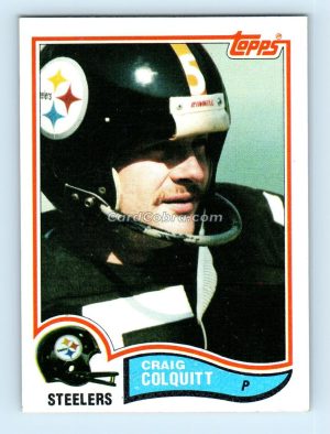 1982 Topps #206 Craig Colquitt Pittsburgh Steelers