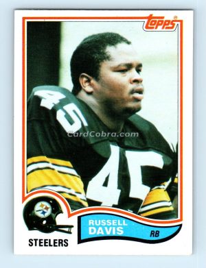 1982 Topps #208 Russell Davis Pittsburgh Steelers Rookie Card