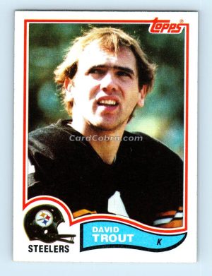 1982 Topps #221 David Trout Pittsburgh Steelers Rookie Card