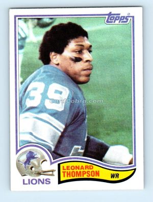 1982 Topps #352 Leonard Thompson Detroit Lions