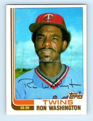 1982 Topps Traded #124T Ron Washington Minnesota Twins