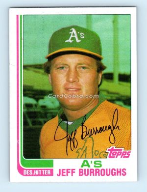 1982 Topps Traded #14T Jeff Burroughs Oakland Athletics