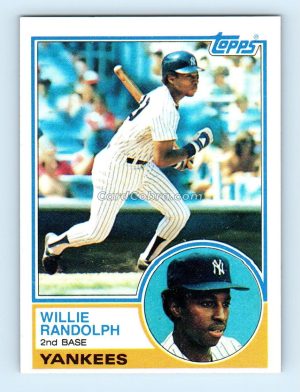 1983 Topps #140 Willie Randolph New York Yankees